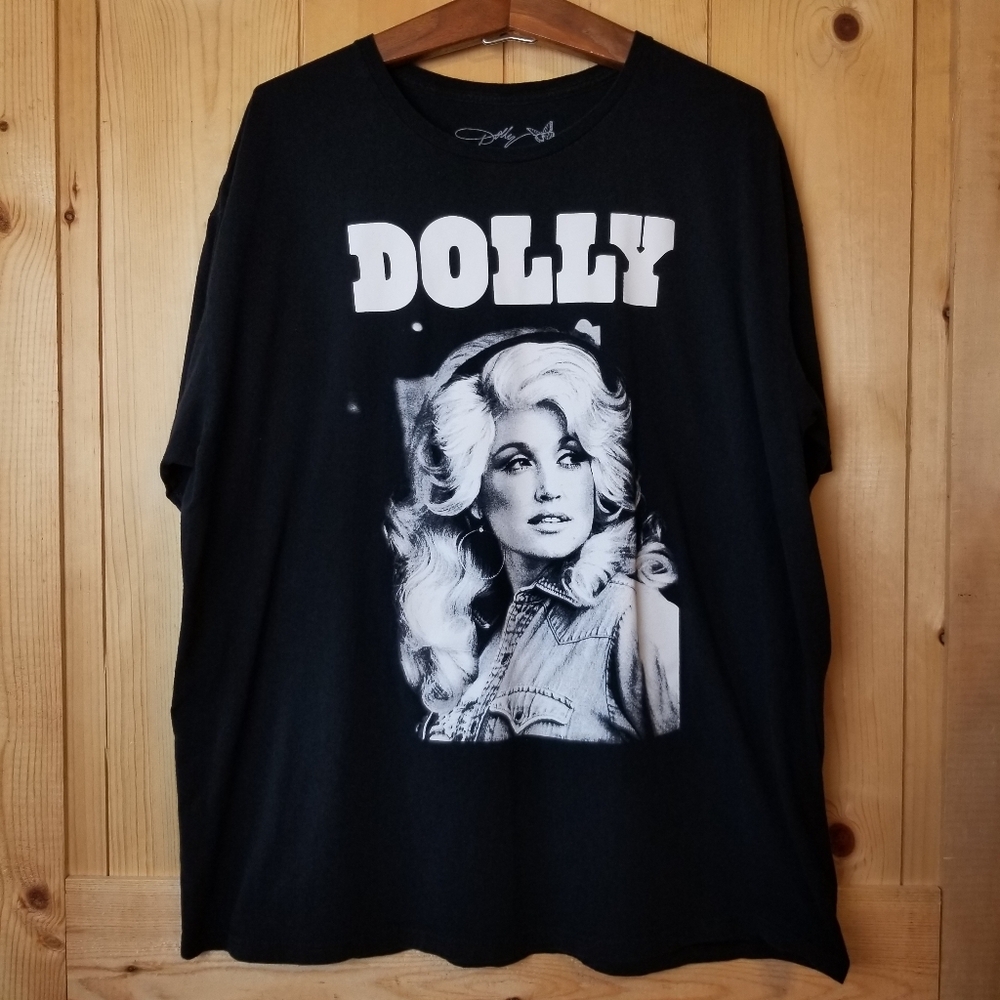 Dolly Parton Picture Graphic Cotton Short Sleeve T-Shirt